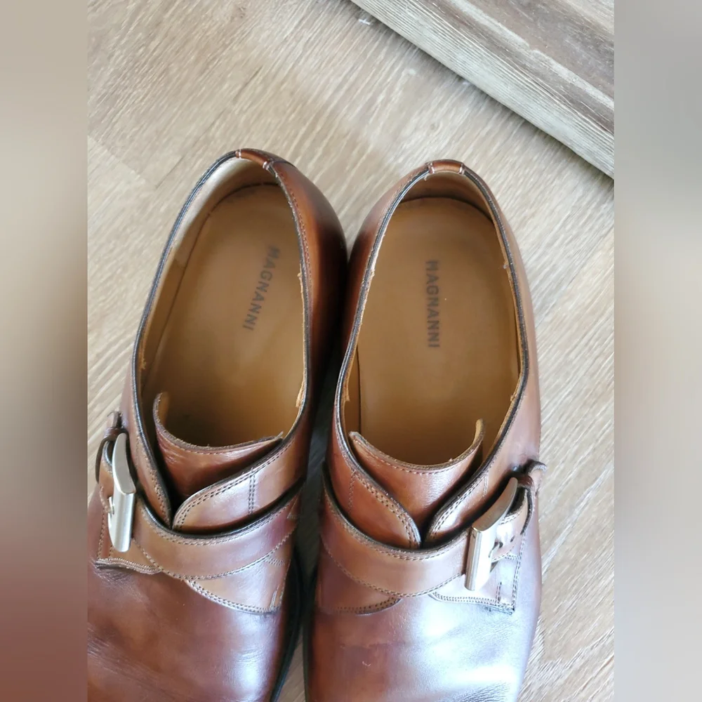 MAGNANNI ‘MARCO’ MENS BROWN CUERO CALF SKIN LEATHER SIZE 13M $399